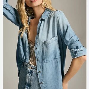 anthropologie  Cloth & stone denim shirt Size M